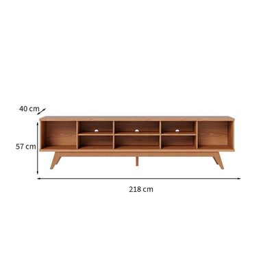 Rack Fortaleza Freijó 218 cm