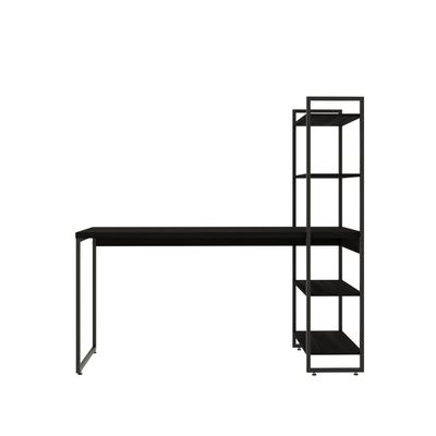 Escrivaninha com Estante Studio Preta 146 cm