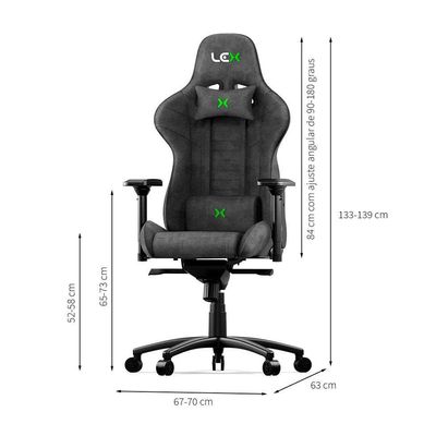 Cadeira Gamer Olympians Poseidon Tecido Preta