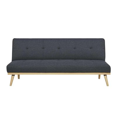 Sofá-Cama 3 Lugares Casal Córsega Cinza Escuro