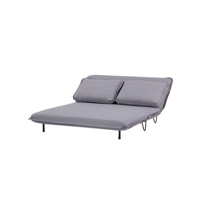 Sofá-Cama 2 Lugares Casal Bergamo Cinza Claro