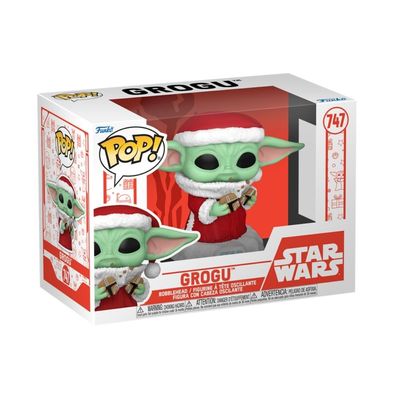 Boneco Funko Pop! Star Wars Mandalorian Grogu de Natal