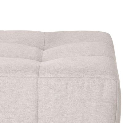 Sofá Modular 2 Lugares com Puff Soho Linho Cru