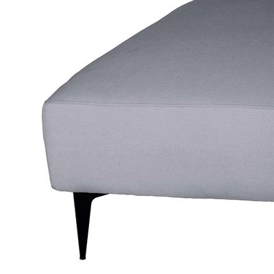 Puff Unne Linho Cinza 85cm