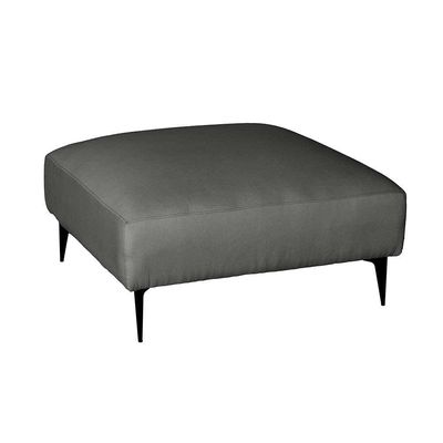 Puff Unne Linho Grafite 85cm