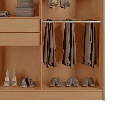 Guarda-Roupa Casal Xangai 6 PT 2 GV Imbuia