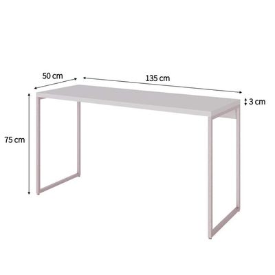 Escrivaninha Studio Branca 135 cm
