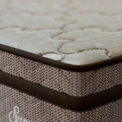 Cama Box com Colchão Casal Supreme Mola Ensacada (72x138x188) Dourado