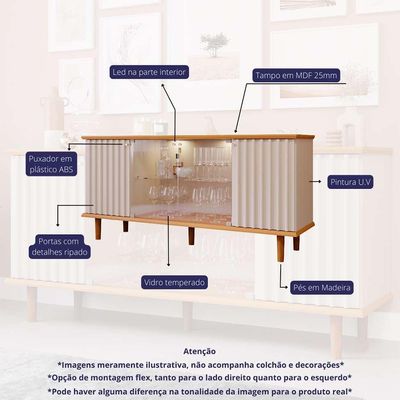 Buffet Janice 4 PT Nature e Off White