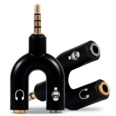 Adaptador Splitter Headset Fone Microfone P2/P3