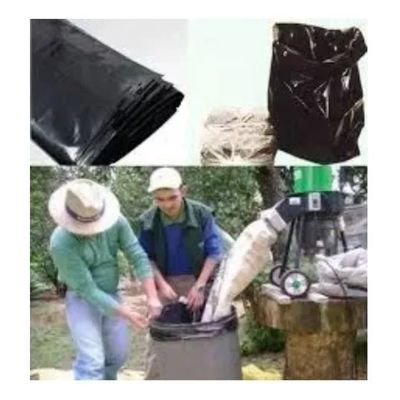 100un Saco Para Silagem 52x110 200micras + 100 Abraçadeiras
