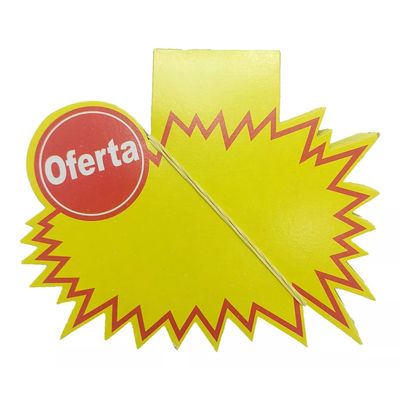 Placa De Oferta comércio preço Pc C/ 100 Un Splash Pequeno