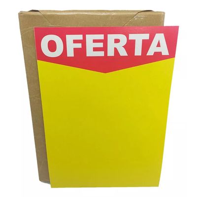 Placa De Oferta Preço Comércio C/ 100 Un Tamanho 45x65 CM