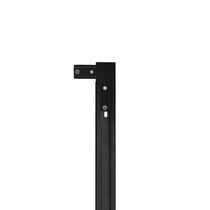 Conexão Emenda Taschibra 90° L Para Trilho Eletrificado Bivolt Preto