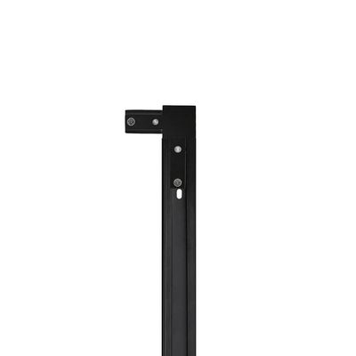 Conexão Emenda Taschibra 90° L Para Trilho Eletrificado Bivolt Preto