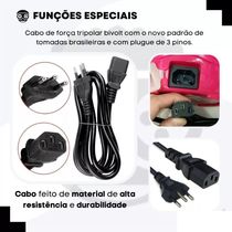 Cabo De Força Para Panela Elétrica De Arroz Mondial Britania Philco - 250V 10A