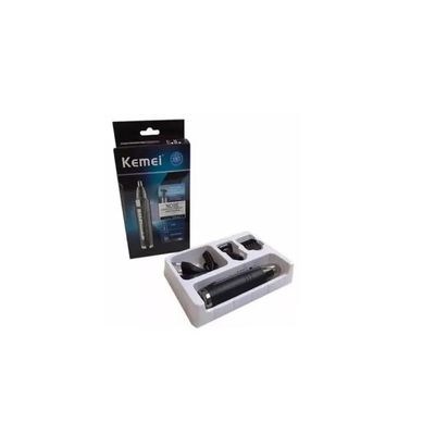 Maquina de cortar Barbeador Elétrico Aparador de pelos orelha e nariz 2 em 1 kemei km-6511 Bivolt