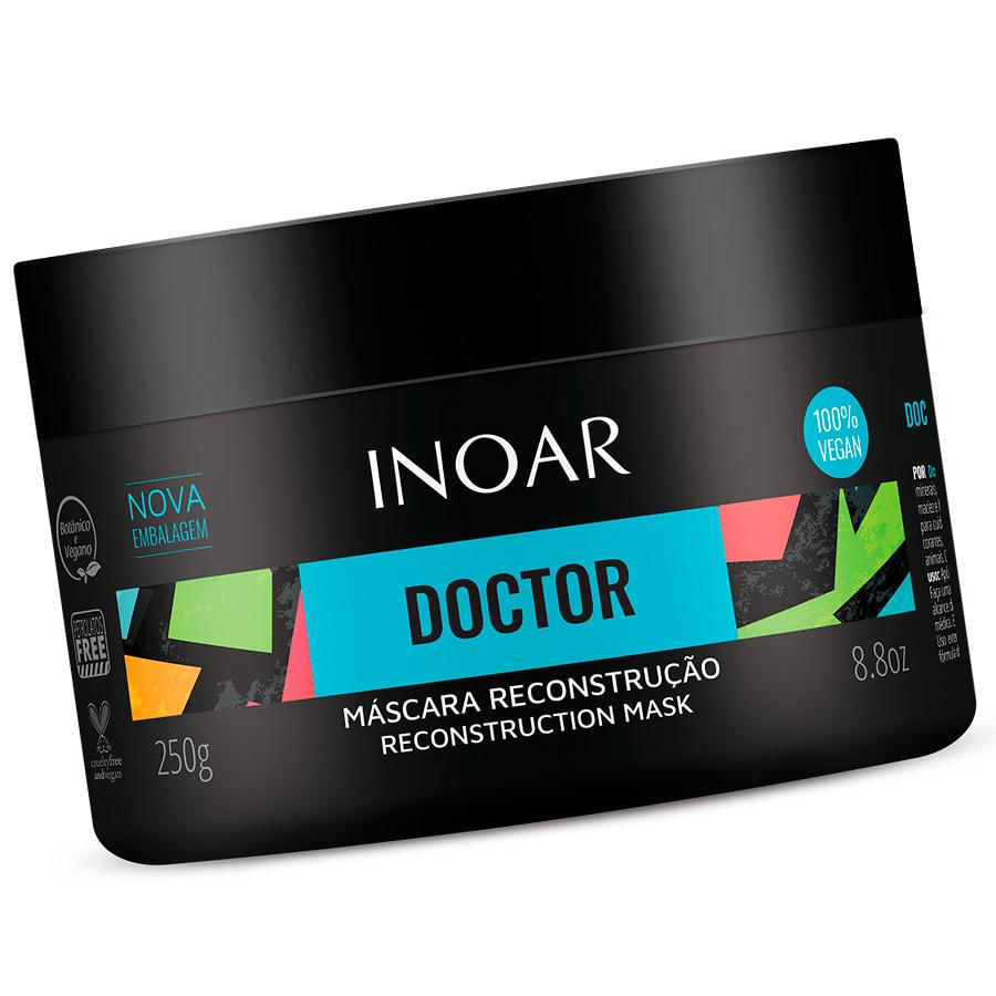 Kit Máscara Inoar Doctor Hidratação 250g + Reconstrução 250g