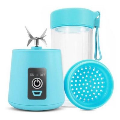 Mini Liquidificador Portatil Recarregável Vitamina Shake Usb 6 Lâminas 380ml