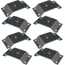 Kit 8 Chapinhas Chapa Elevada Fixação Pés Palito Rosca 5/16 Zincado G59