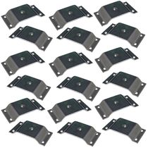 Kit 18 Chapinhas Chapa Elevada Fixação Pés Palito Rosca 5/16 Zincado G59