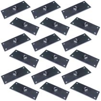Kit 18 Chapinhas Chapa Reta Fixação Pés Palito Rosca 5/16 Zincada G59