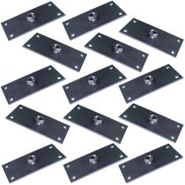 Kit 14 Chapinhas Chapa Reta Fixação Pés Palito Rosca 5/16 Zincada G59