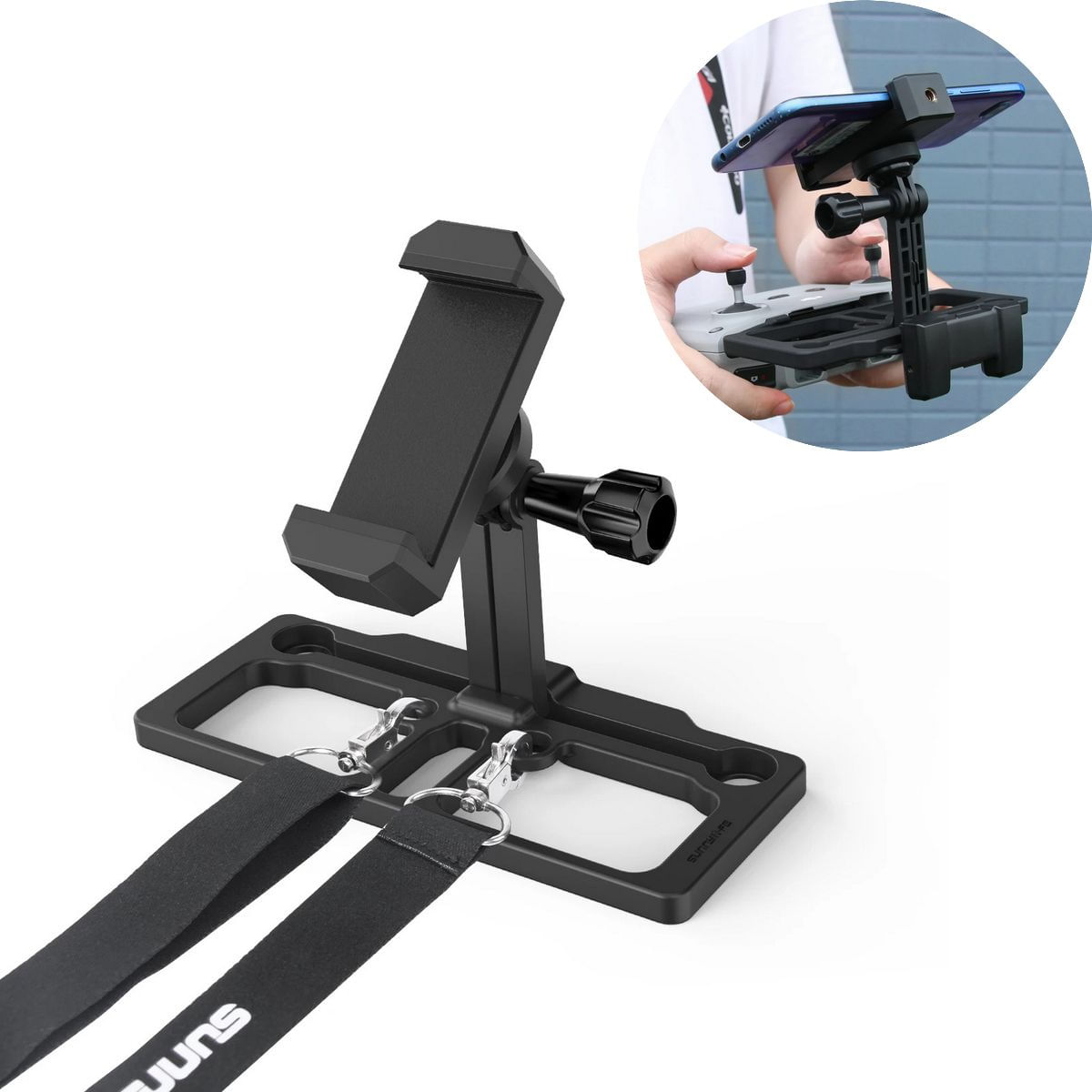 Suporte Celular + Alça de Pescoço pra Controles Drones DJI e FIMI