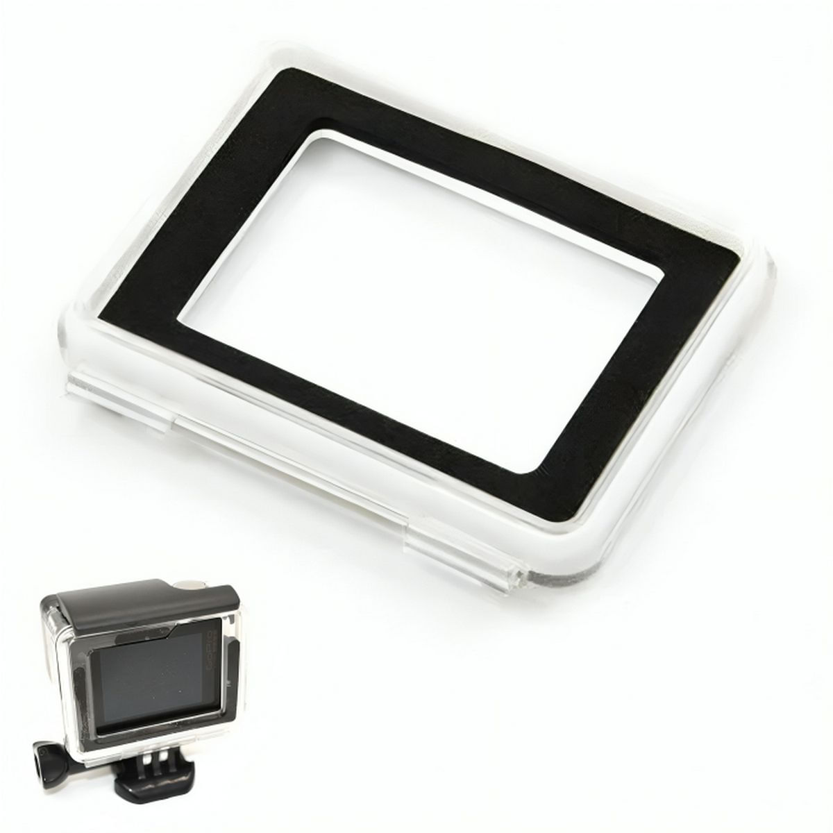 Porta Tampa Traseira Aberta para Caixa Estanque de GoPro 3+ e 4
