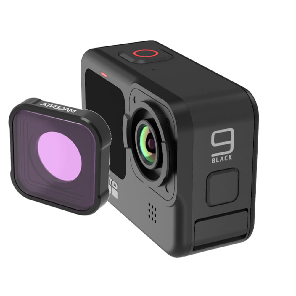 Filtro Lente Magenta de Mergulho para GoPro 9, 10, 11 e 12 Black