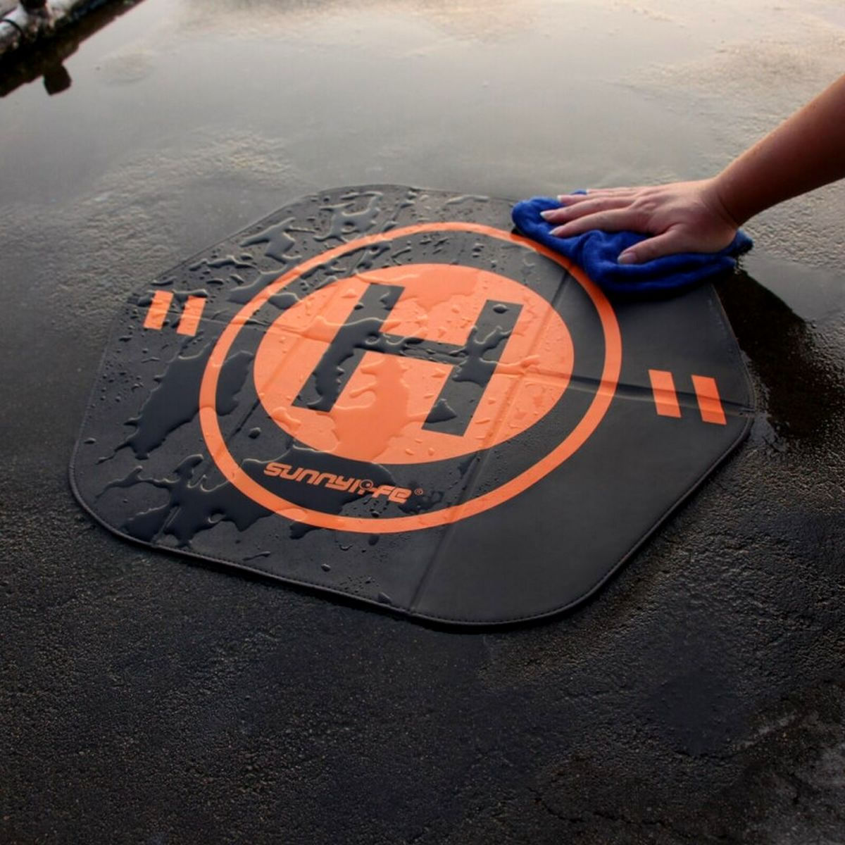 Pista de Pouso Heliponto Hexagonal 55cm para Drones - Sunnylife