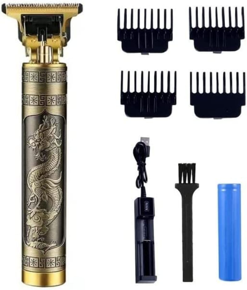 Maquina Acabamento Barba E Cabelo Recarregável 4 Pentes