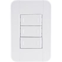 Conjunto 4x2 com 3 Interruptores Paralelos 10 A 250 V Tramontina Tablet Branco
