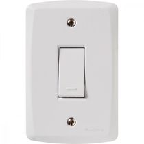 Conjunto 4x2 com 1 Interruptor Simples 10 A 250 V Tramontina Lux2 Branco
