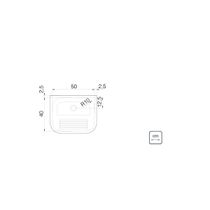 Tanque de Parede Tramontina Hera Wall 30 L em Aço Inox Acetinado 50 x 40 cm
