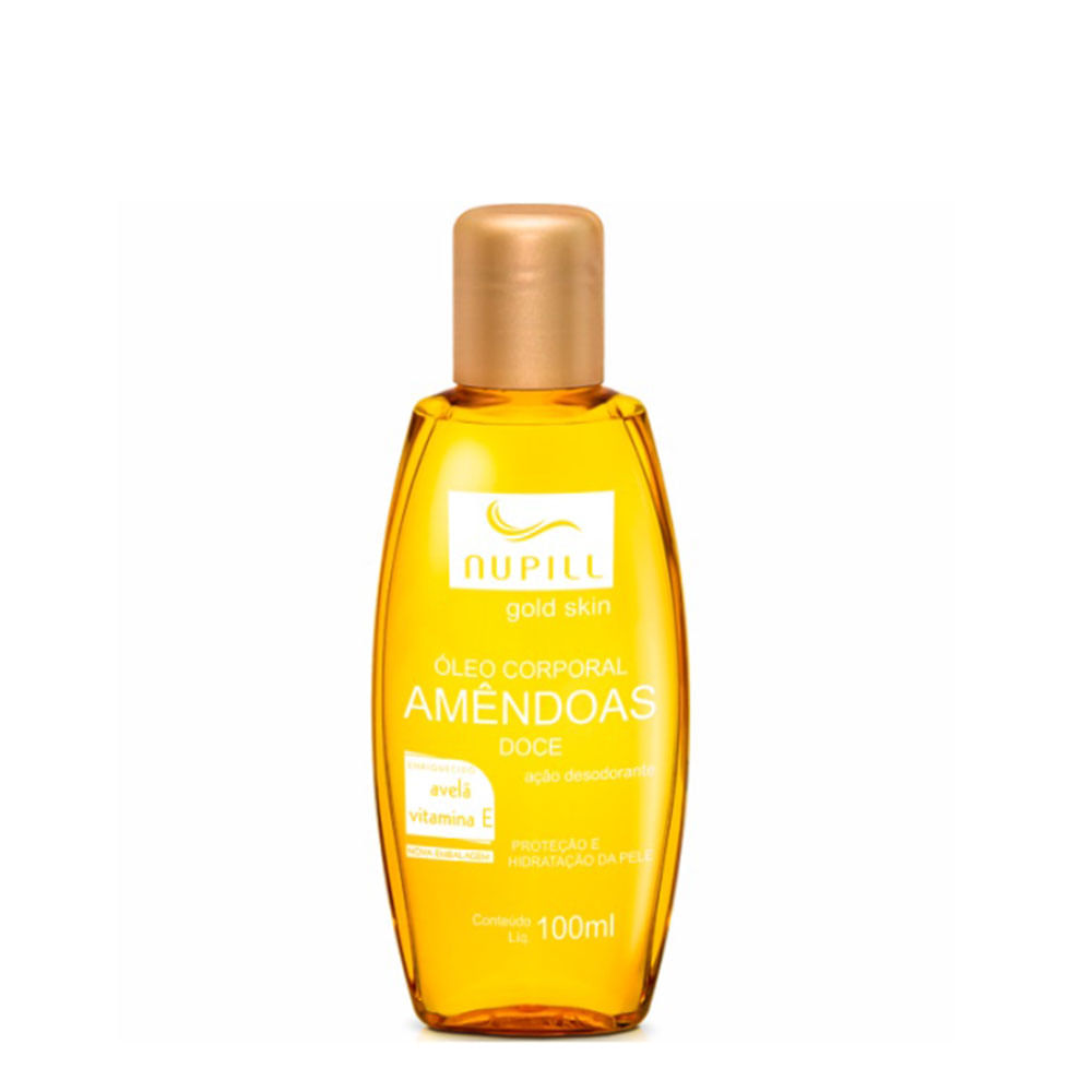 Óleo de Amêndoas Nupill 100ml Avelã e Vitamina E