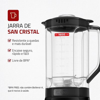 Liquidificador Pratic Turbo Mondial L-98-B 127V
