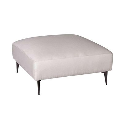 Sofá 2 Lugares com Molas Ensacadas 170 cm e Puff Unne Linho Cru