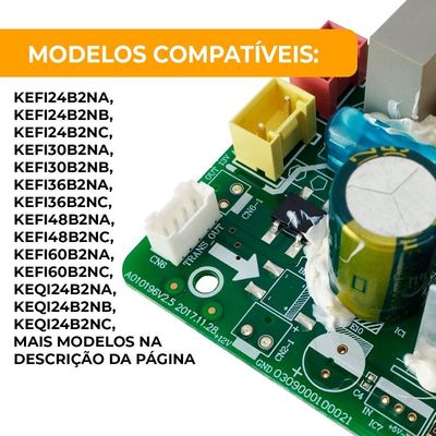 Placa Comando Evaporadora Cassete De 24.000 A 60.000 Btus Elgin Original