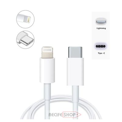 Kit 2 Cabos Lightning para Tipo C 1m | Dupla Resistência | Carregamento Super Rápido