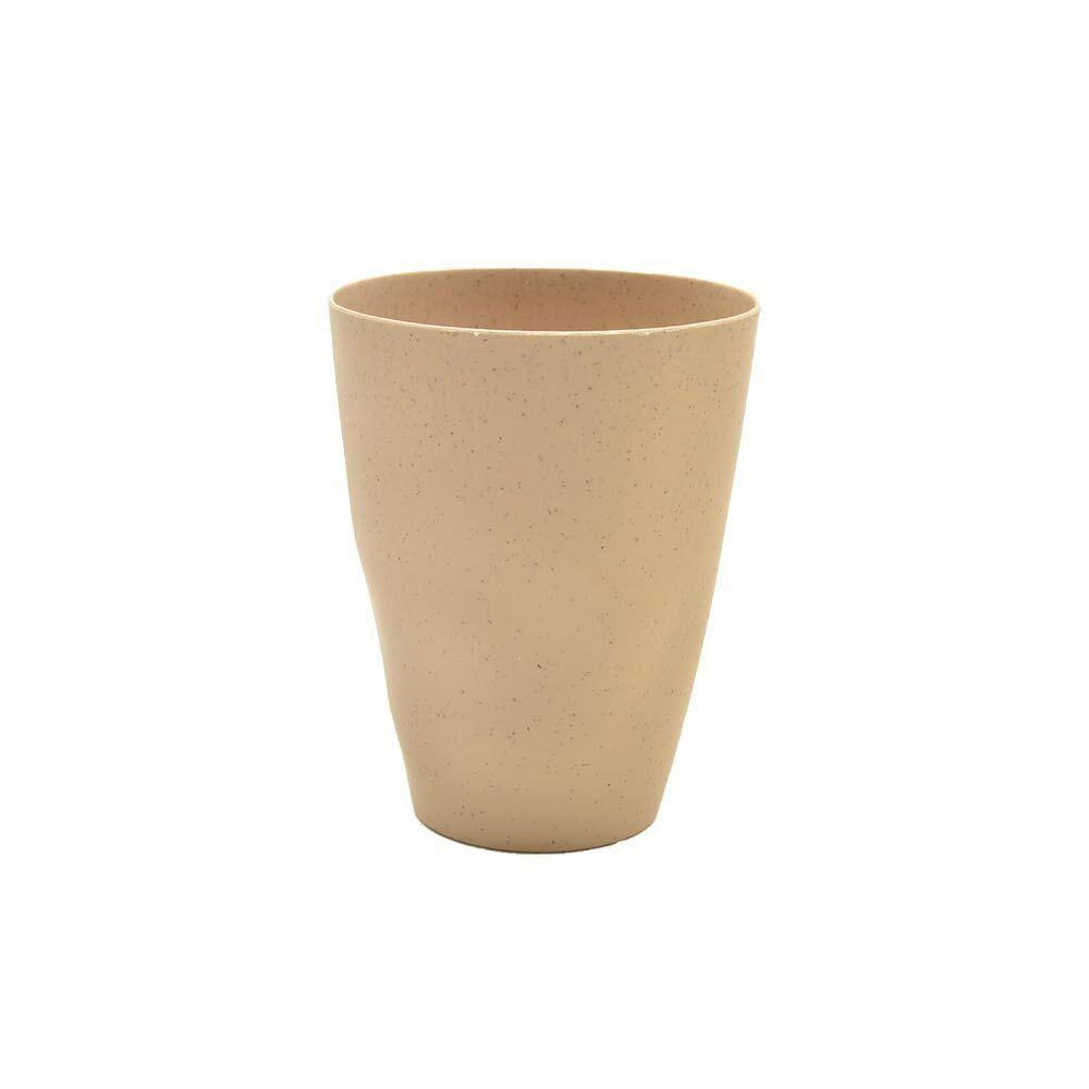 Copo Fibra De Bambu E Pp Lines Areia 450ml Lyor