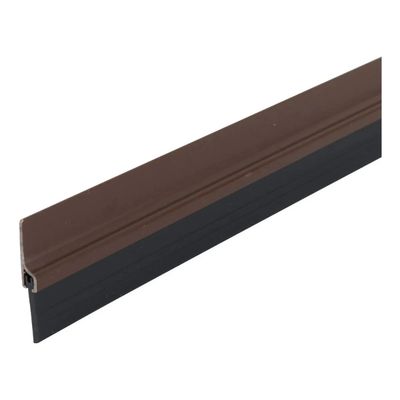 Veda Porta Com Adesivo 3m 100cm Rodo Silicone Marrom Stamaco