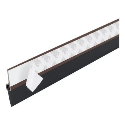 Veda Porta Com Adesivo 3m 100cm Rodo Silicone Marrom Stamaco