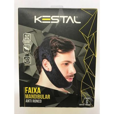 Faixa Anti Ronco Queixeira Cinta Queixo Elástica Unissex