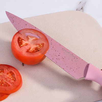Kit Multiuso de Facas Premium - 6 Peças em Aço Inox com Descascador e Tesoura