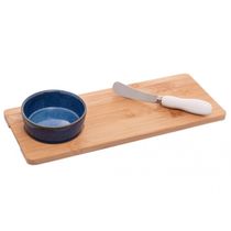 Conjunto Petisqueira 3 Peças Bandeja e Espátula 30cm - Lyor