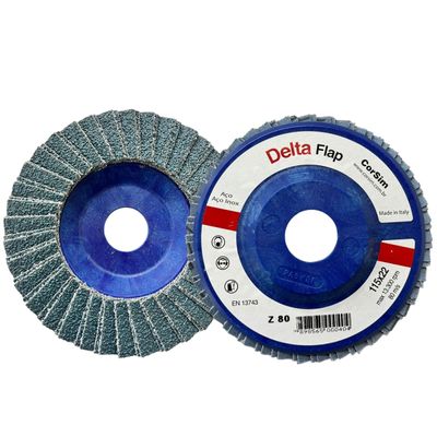 Disco Flap Delta Zirc D.115mm Grão  80 Disco Flap Delta Zirc D.115mm Grão 80