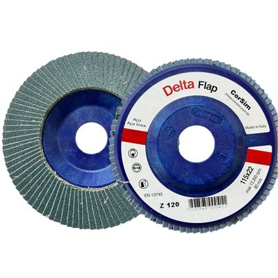 Disco Flap Delta Zirc D.115mm Grão 120
