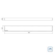 Ralo New Slim Tramontina em Aço Inox 80x7 cm