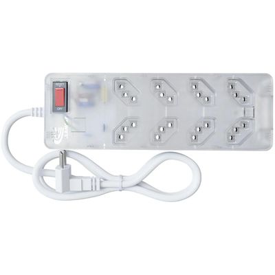 Filtro de Linha com Proteção DPS 3P Energia 8 Clamper Transparente
